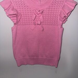 Janie and Jack Pink Knit Sweater